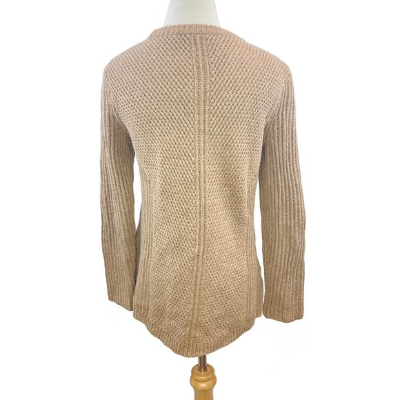 Madewell Hexcomb Texture Sweater Light Brown - Picture 4 of 5